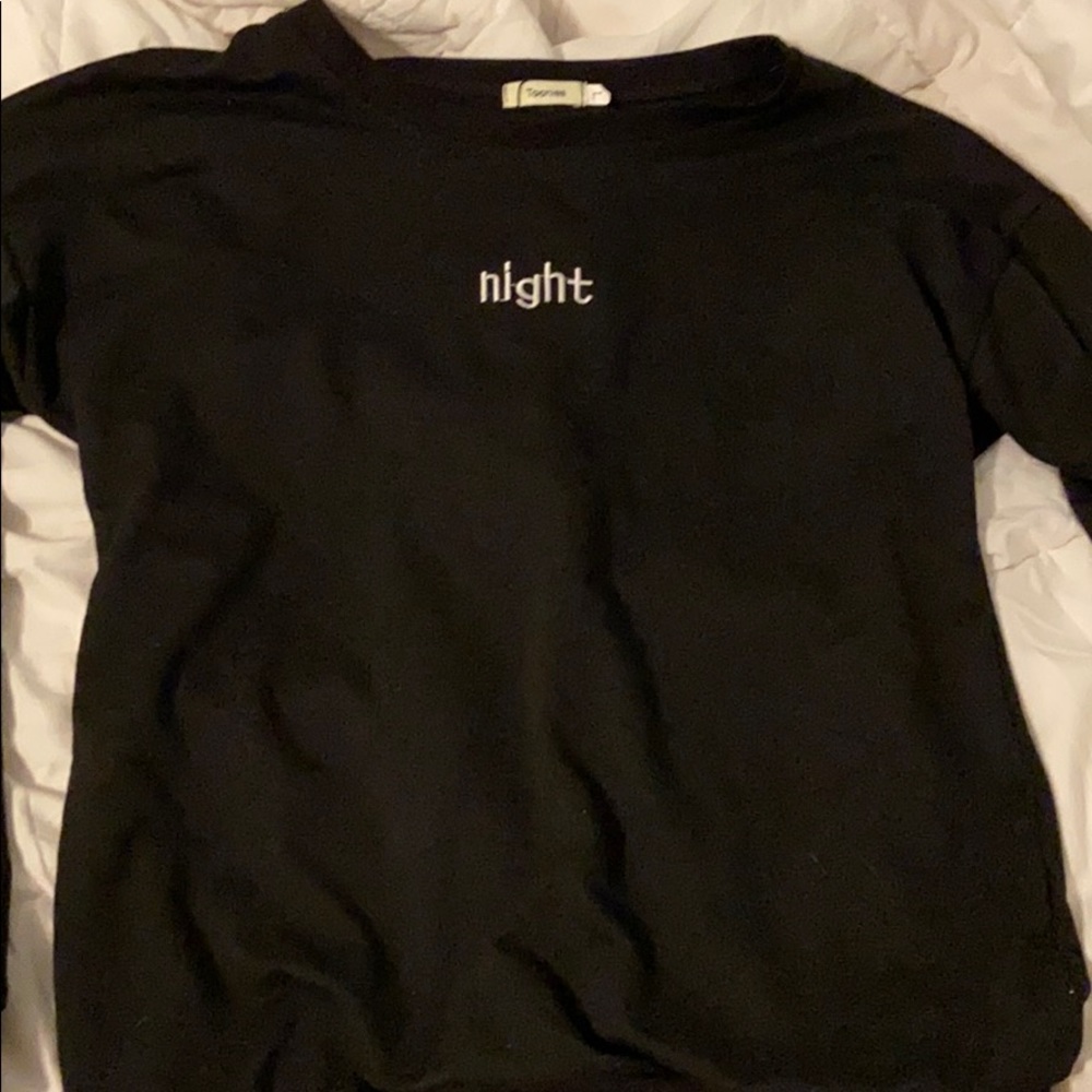 black sweater